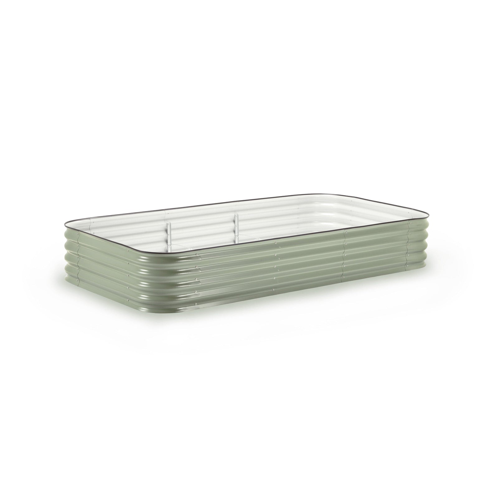 Large Modular Metal Raised Garden Bed Kit - 15” Tall Raised Garden Beds Epic Gardening Mist Green