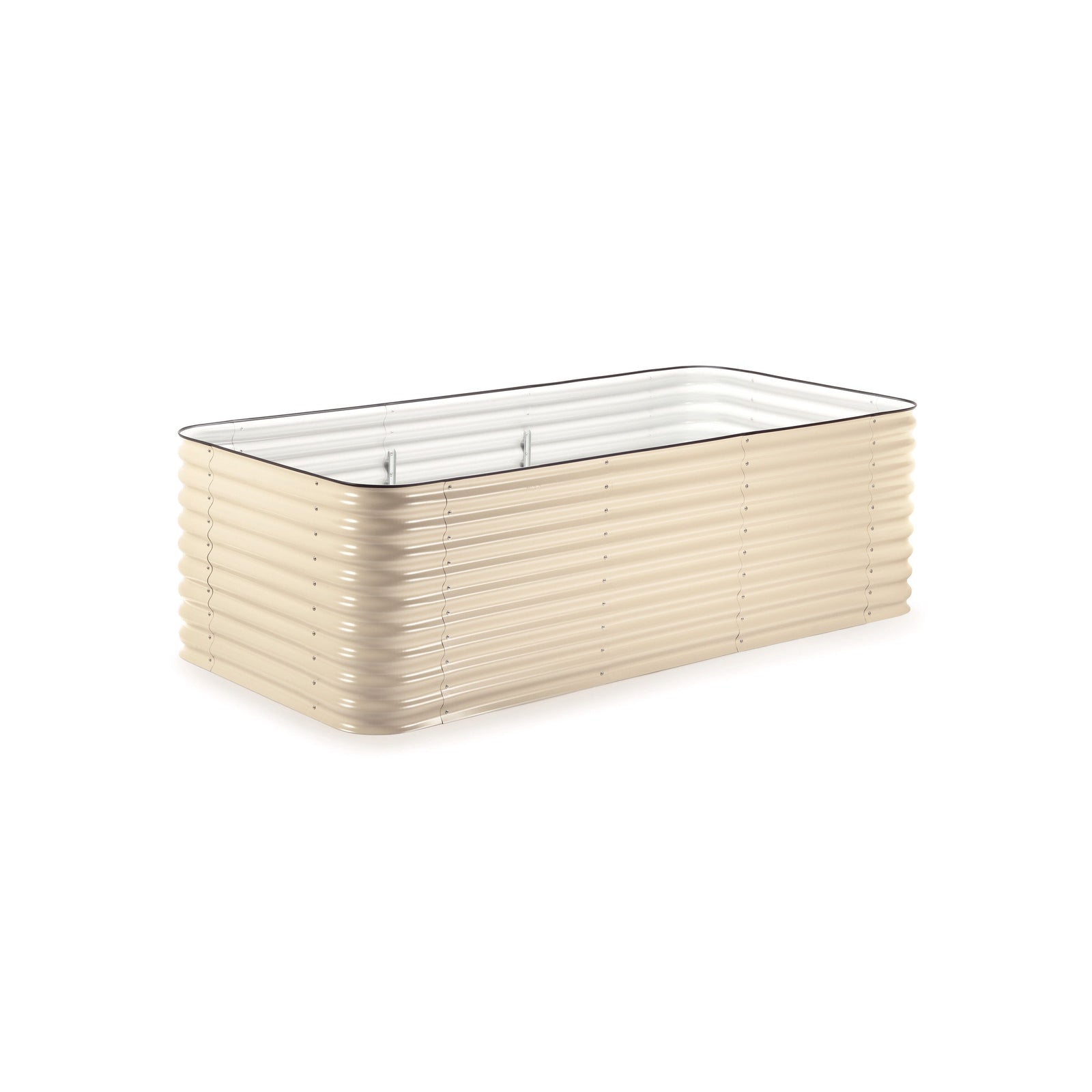 Large Modular Metal Raised Garden Bed Kit - 29” Extra Tall Raised Garden Beds Epic Gardening Light Clay