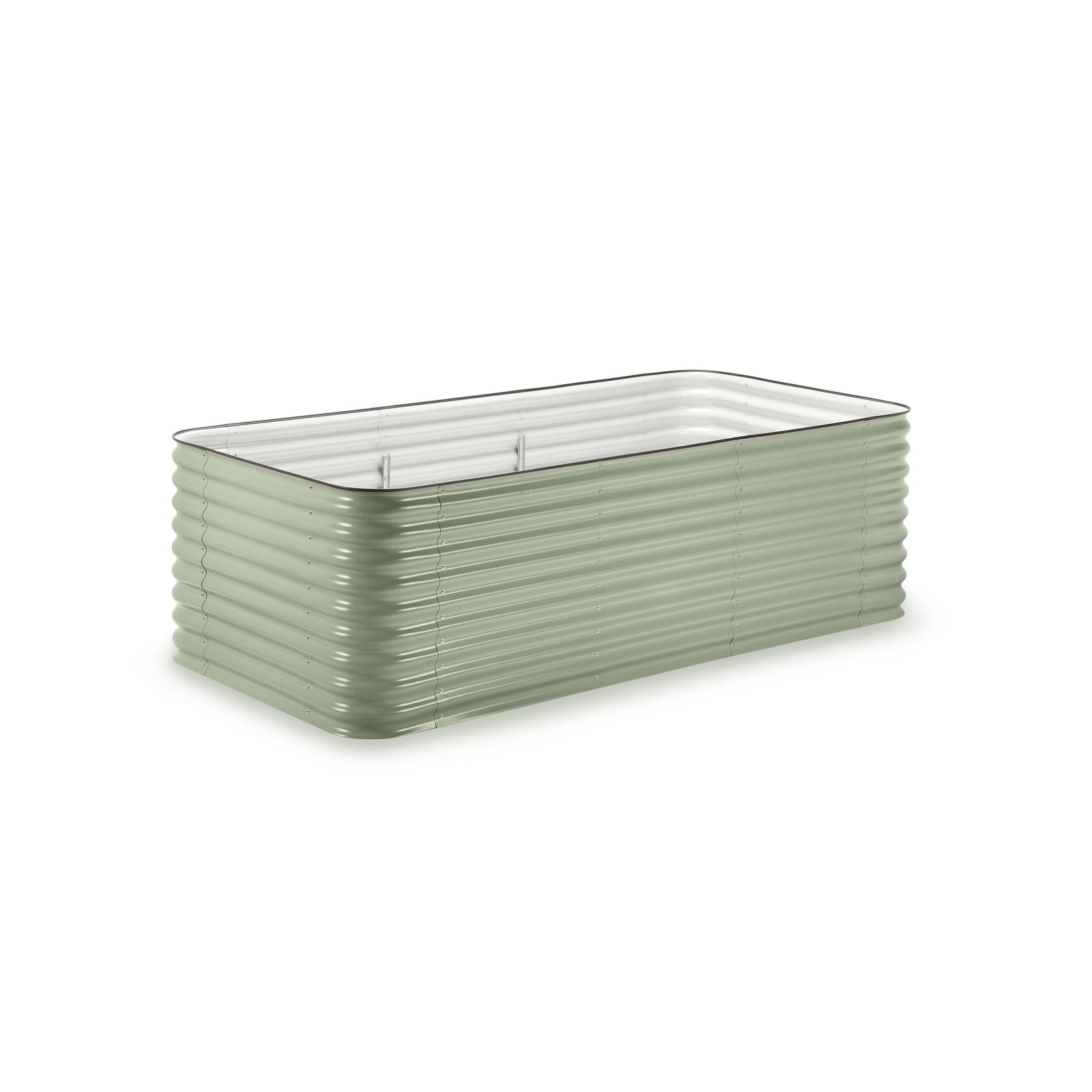 Large Modular Metal Raised Garden Bed Kit - 29” Extra Tall Raised Garden Beds Epic Gardening Mist Green