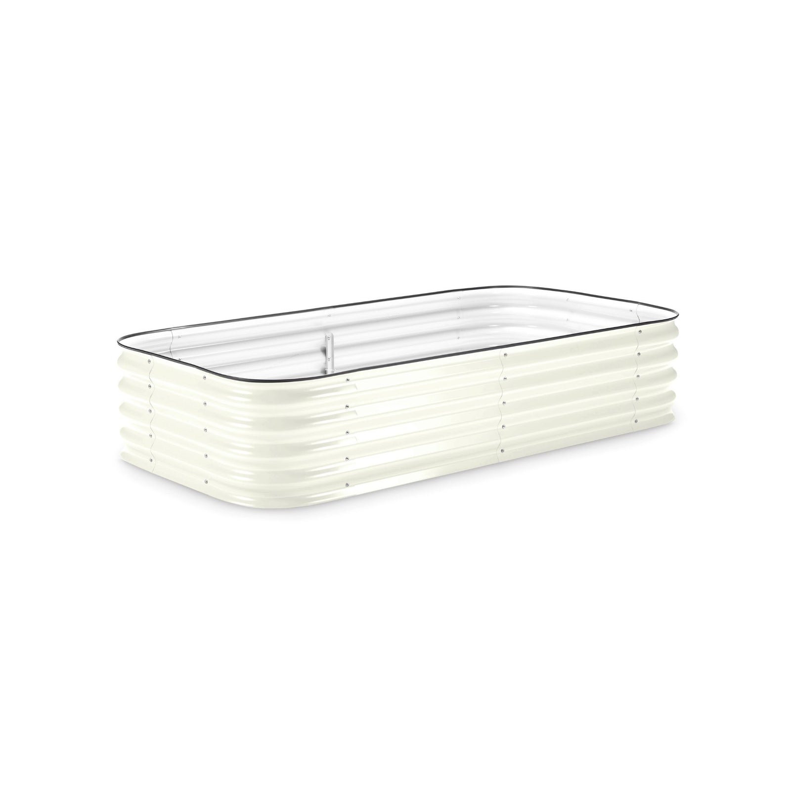Medium Modular Metal Raised Garden Bed Kit - 15” Tall Raised Garden Beds Epic Gardening Dover White