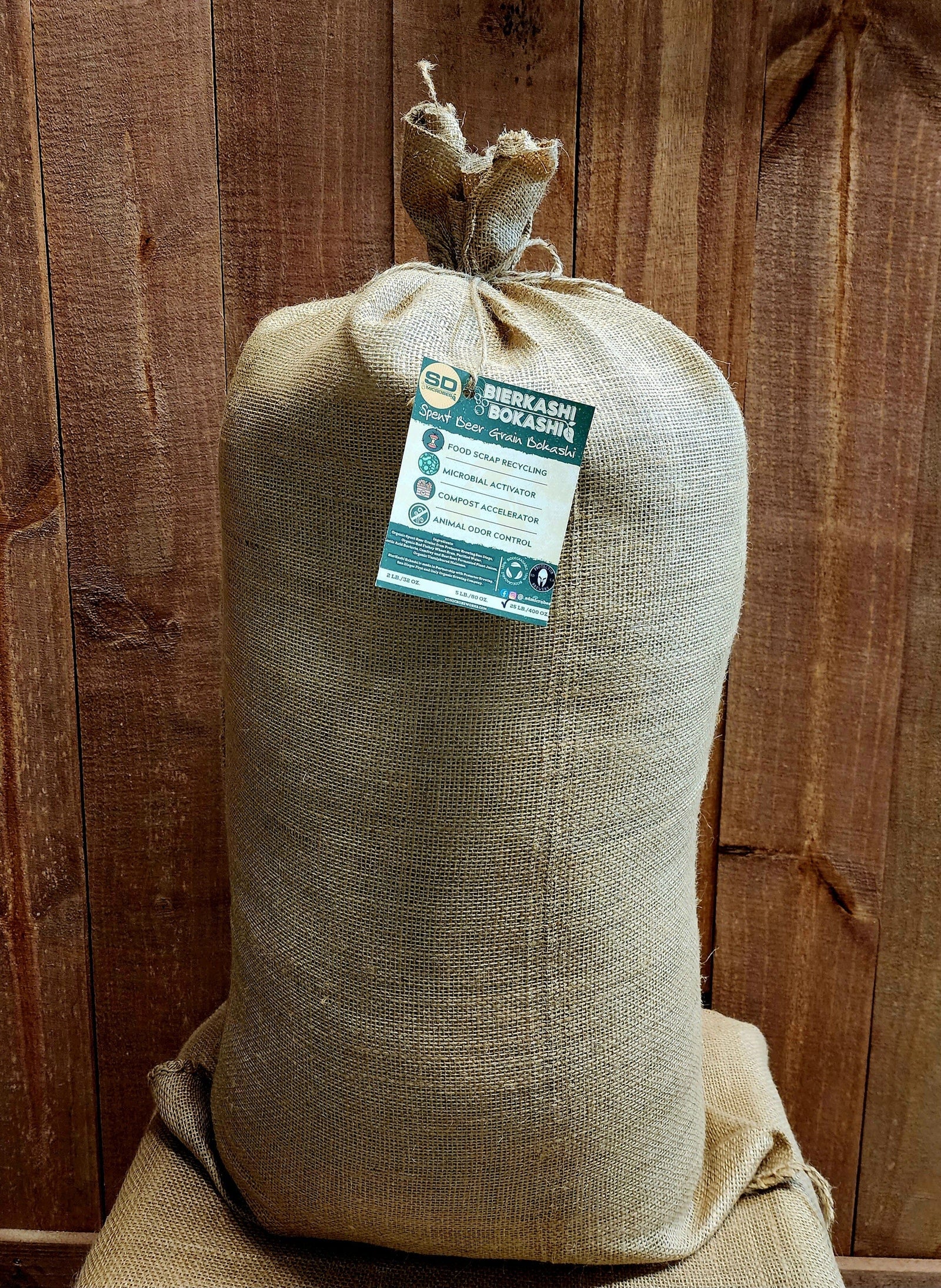 BierKashi Bokashi 5 to 50 lbs Bokashi SD Microbes 25 Lbs