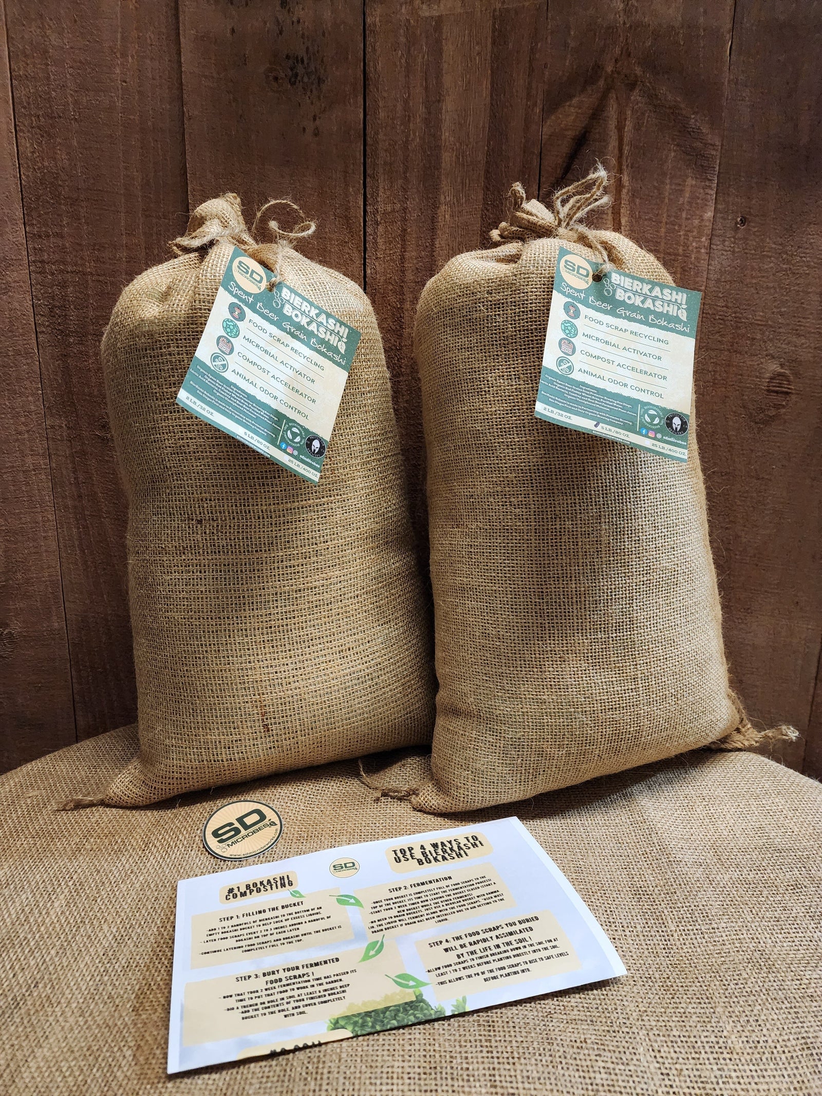 BierKashi Bokashi 5 to 50 lbs Bokashi SD Microbes 10 Lbs