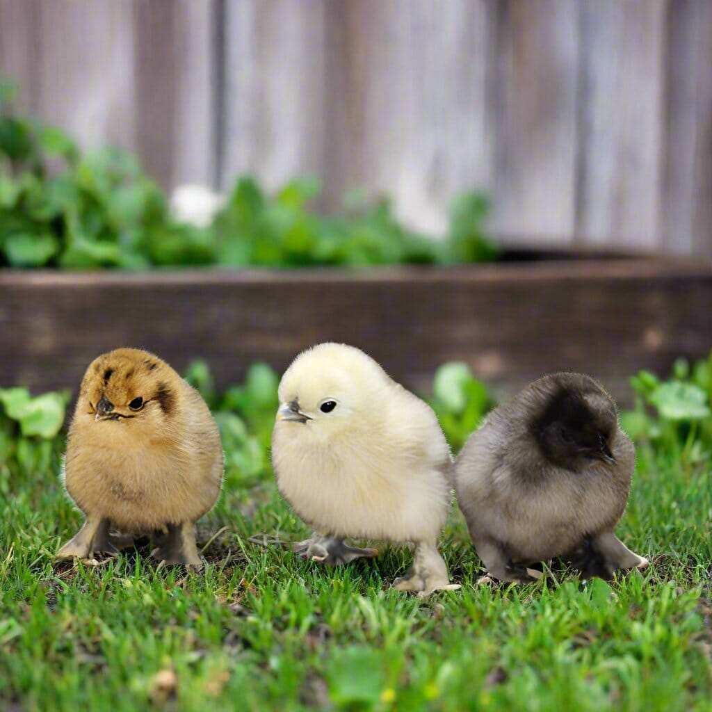 Silkie Chicks – Buy 6 + 3 Bonus Free (9 Unsexed, Mixed Colors, Shipping Included) Az Chickens March 2026 - pre-order