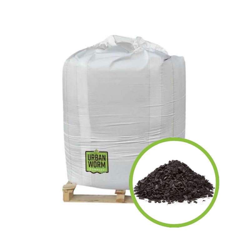 Bulk "Chunky" Biochar - 2y Tote - 750lbs Soil Urban Worm Company 2 cubic yards