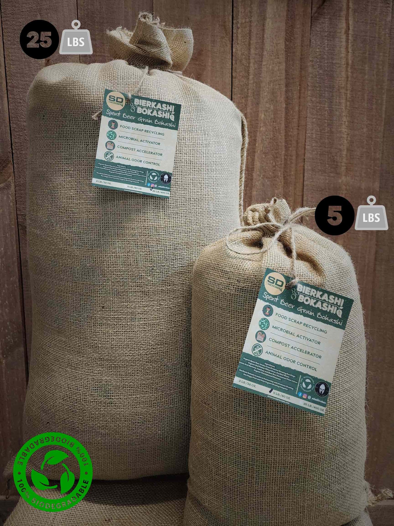 BierKashi Bokashi 5 to 50 lbs Bokashi SD Microbes