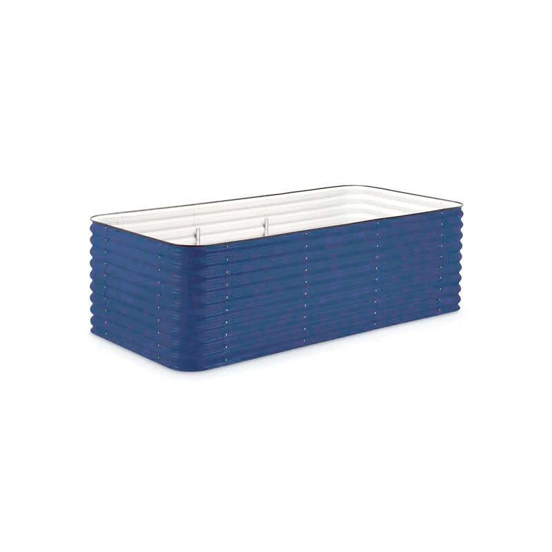 Large Modular Metal Raised Garden Bed Kit - 29” Extra Tall Raised Garden Beds Epic Gardening Deep Ocean