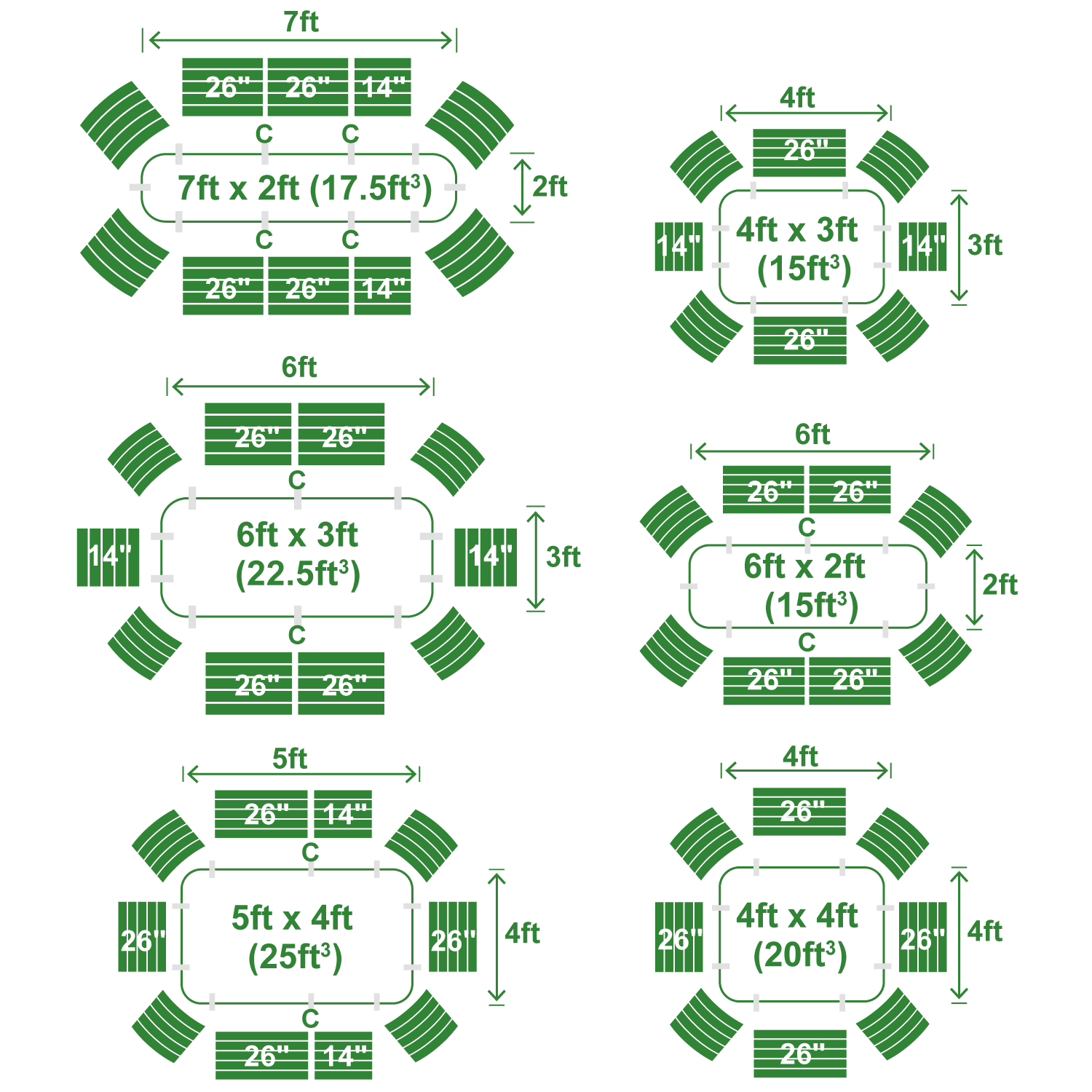 Medium Modular Metal Raised Garden Bed Kit - 15” Tall Raised Garden Beds Epic Gardening