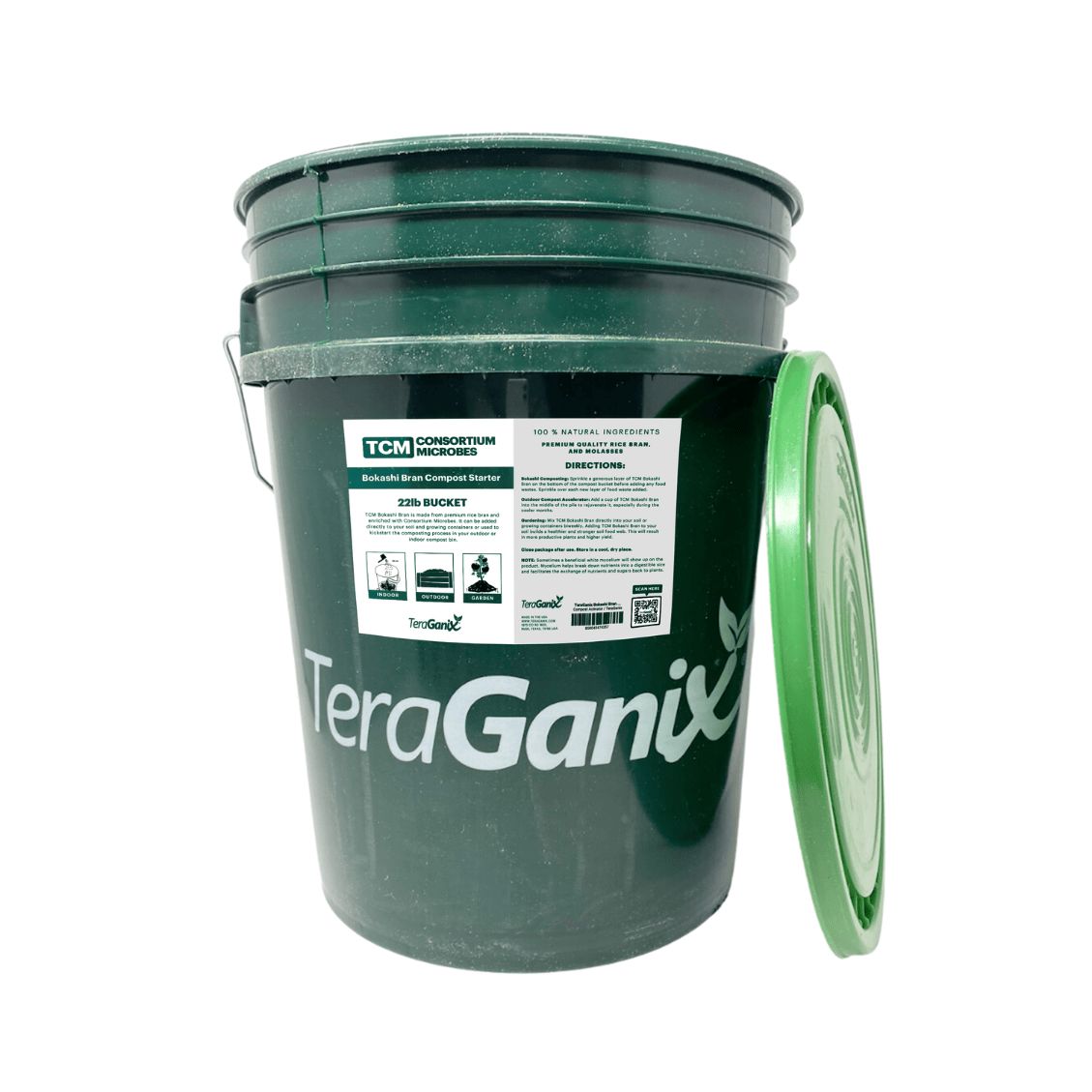 Premium Bokashi Bran Compost Starter Bokashi TeraGanix 22 lb