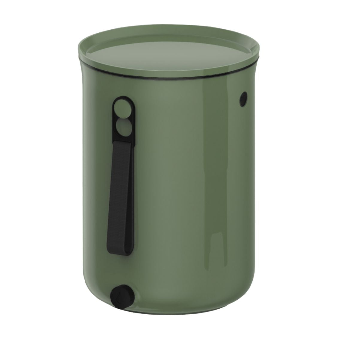 Bokashi Kitchen Compost Bin, 2.5 gal Bokashi Compost Bin TeraGanix Single Bucket + 1 lb bag of Bokashi Olive