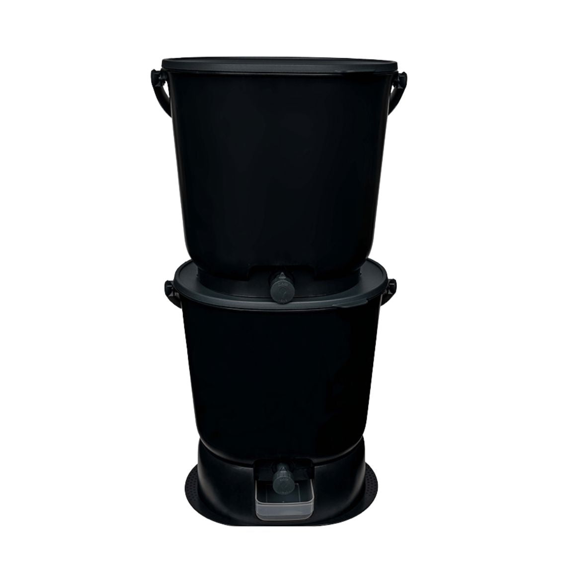 The Essential Bokashi Compost Bin Starter Kit, 4.4 gal Bokashi Compost Bin TeraGanix Set of 2 Buckets + FREE 1 lb bag of Bokashi Black