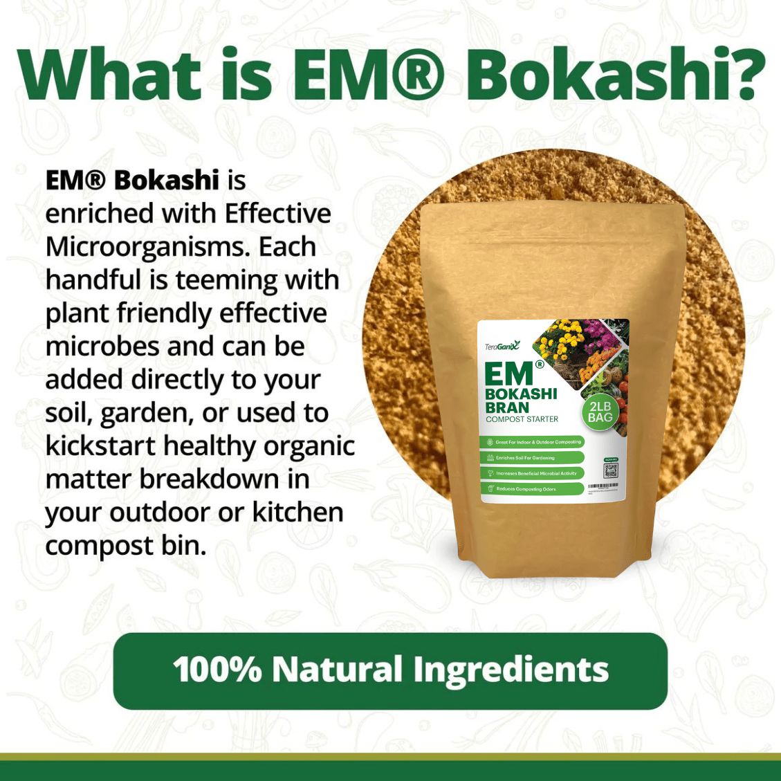 EM Premium Bokashi Compost Starter Bokashi TeraGanix