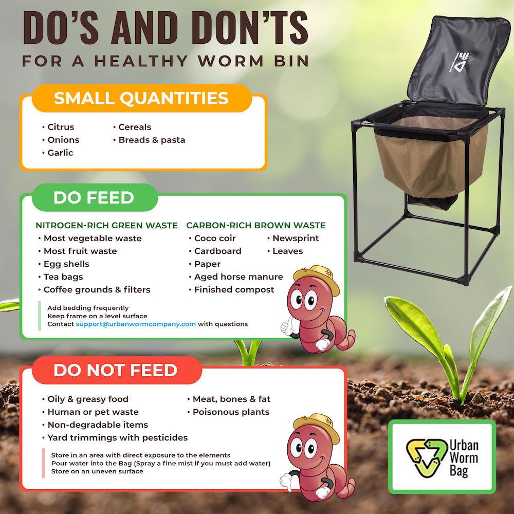 4-Pack Urban Worm Bag Version 2 Worm Bin Urban Worm Company
