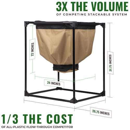4-Pack Urban Worm Bag Version 2 Worm Bin Urban Worm Company