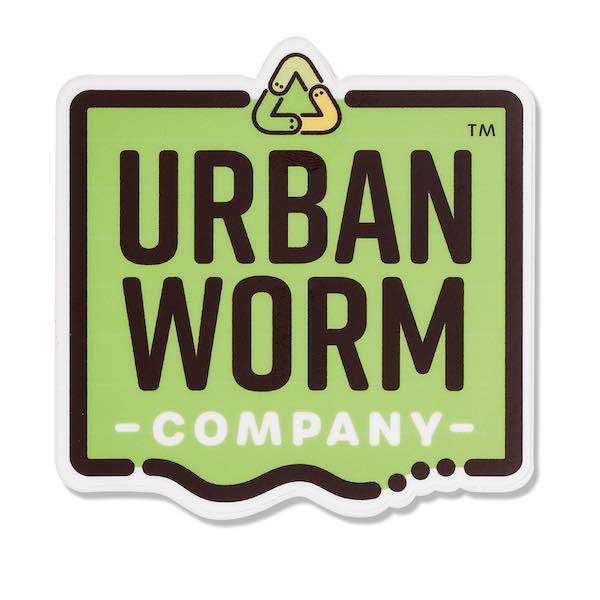 Urban Worm Logo Sticker Urban Worm Company