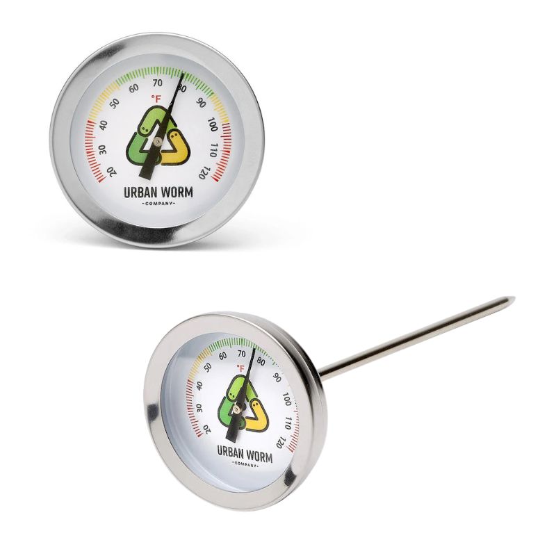 Urban Worm Thermometer - Perfect for the Garden & Worm Bin Accessories Urban Worm Company 2-Pack 