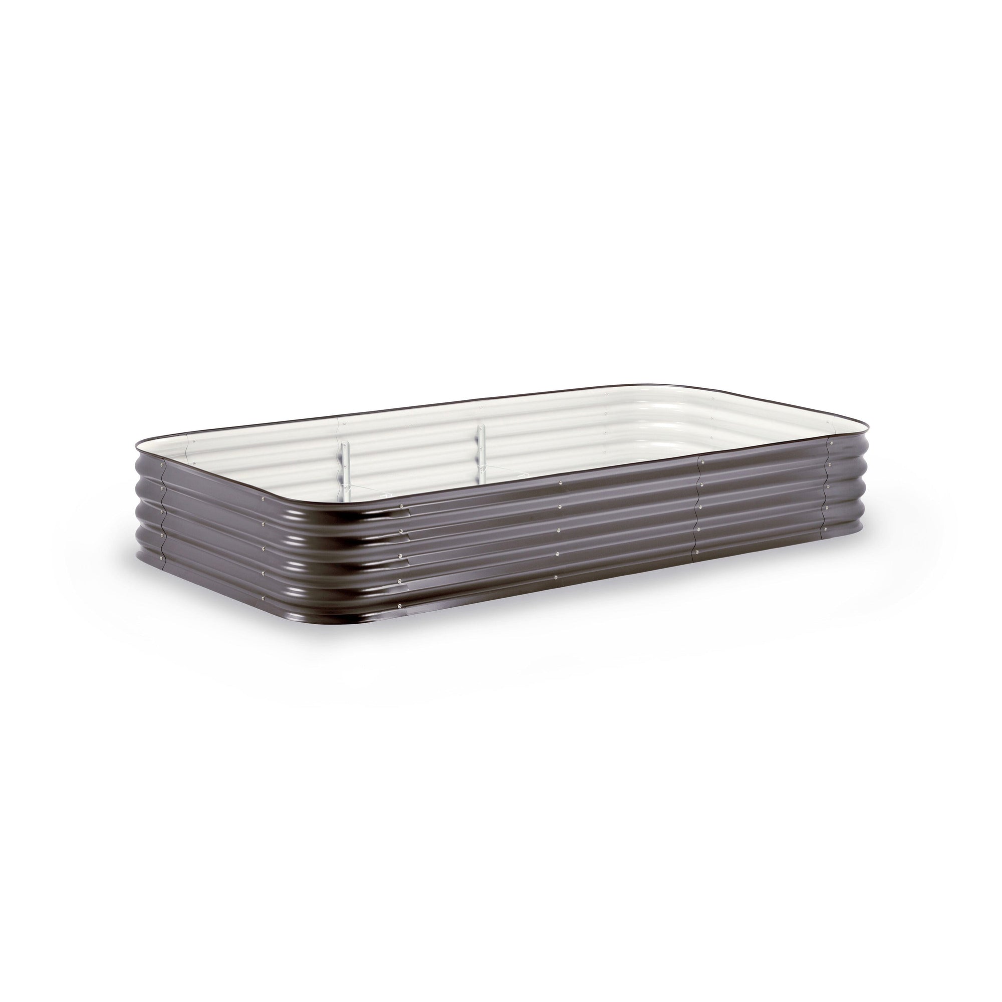 Large Modular Metal Raised Garden Bed Kit - 15” Tall Raised Garden Beds Epic Gardening Slate Grey 