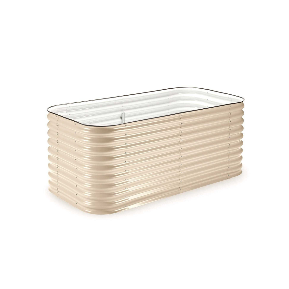 Medium Modular Metal Raised Garden Bed Kit - 29” Extra Tall Raised Garden Beds Epic Gardening Light Clay 