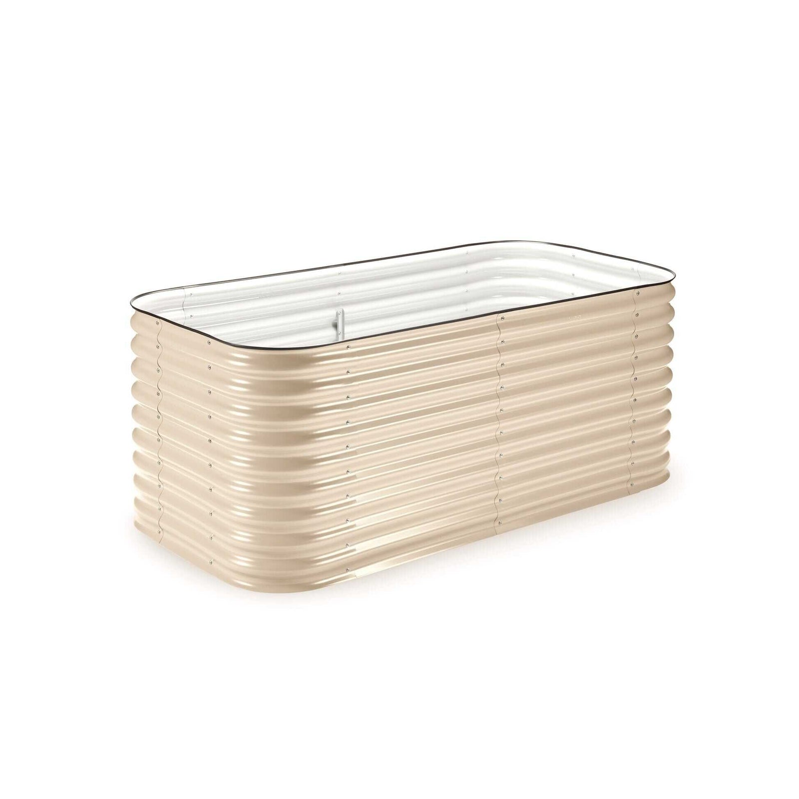 Medium Modular Metal Raised Garden Bed Kit - 29” Extra Tall Raised Garden Beds Epic Gardening Light Clay 