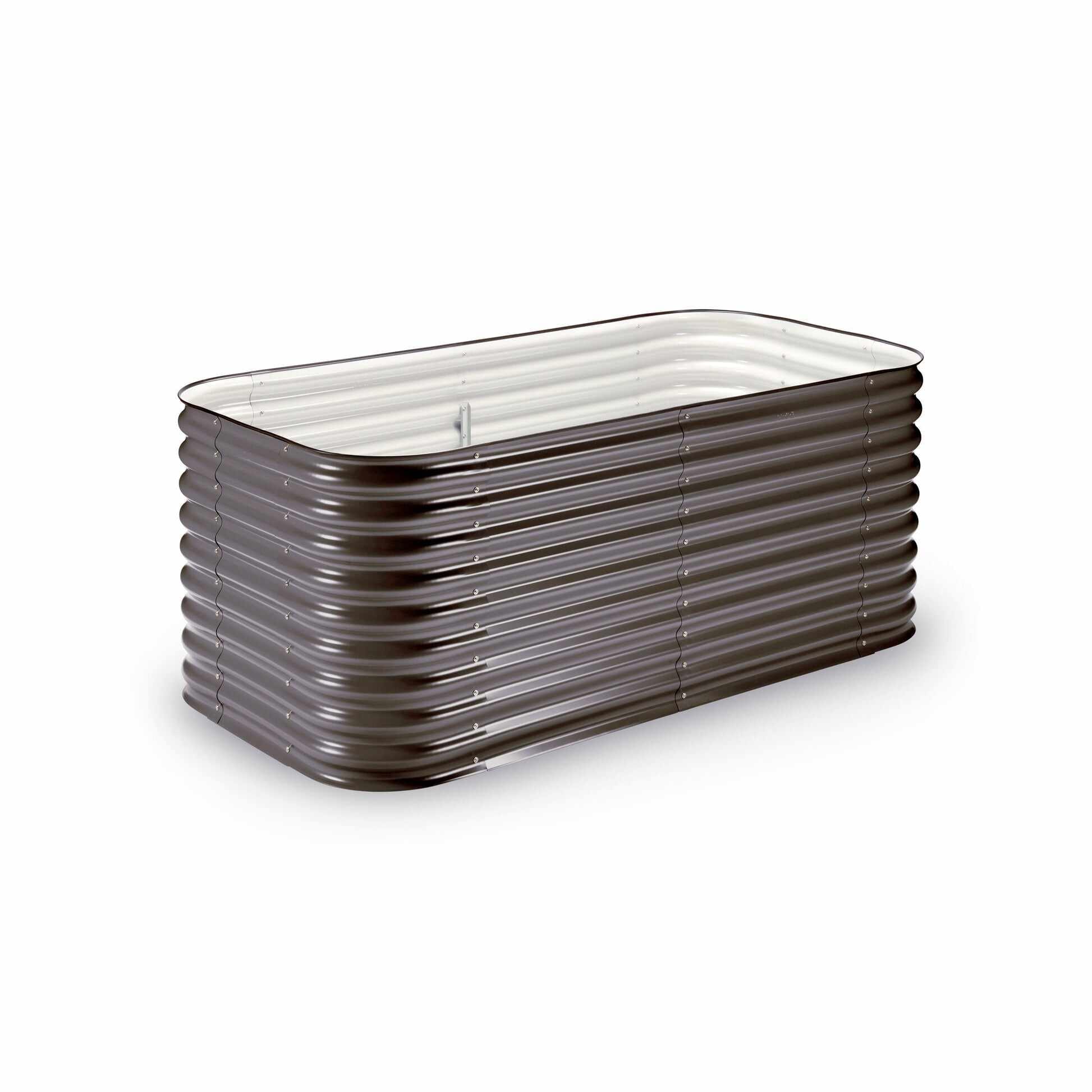 Medium Modular Metal Raised Garden Bed Kit - 29” Extra Tall Raised Garden Beds Epic Gardening Slate Grey 