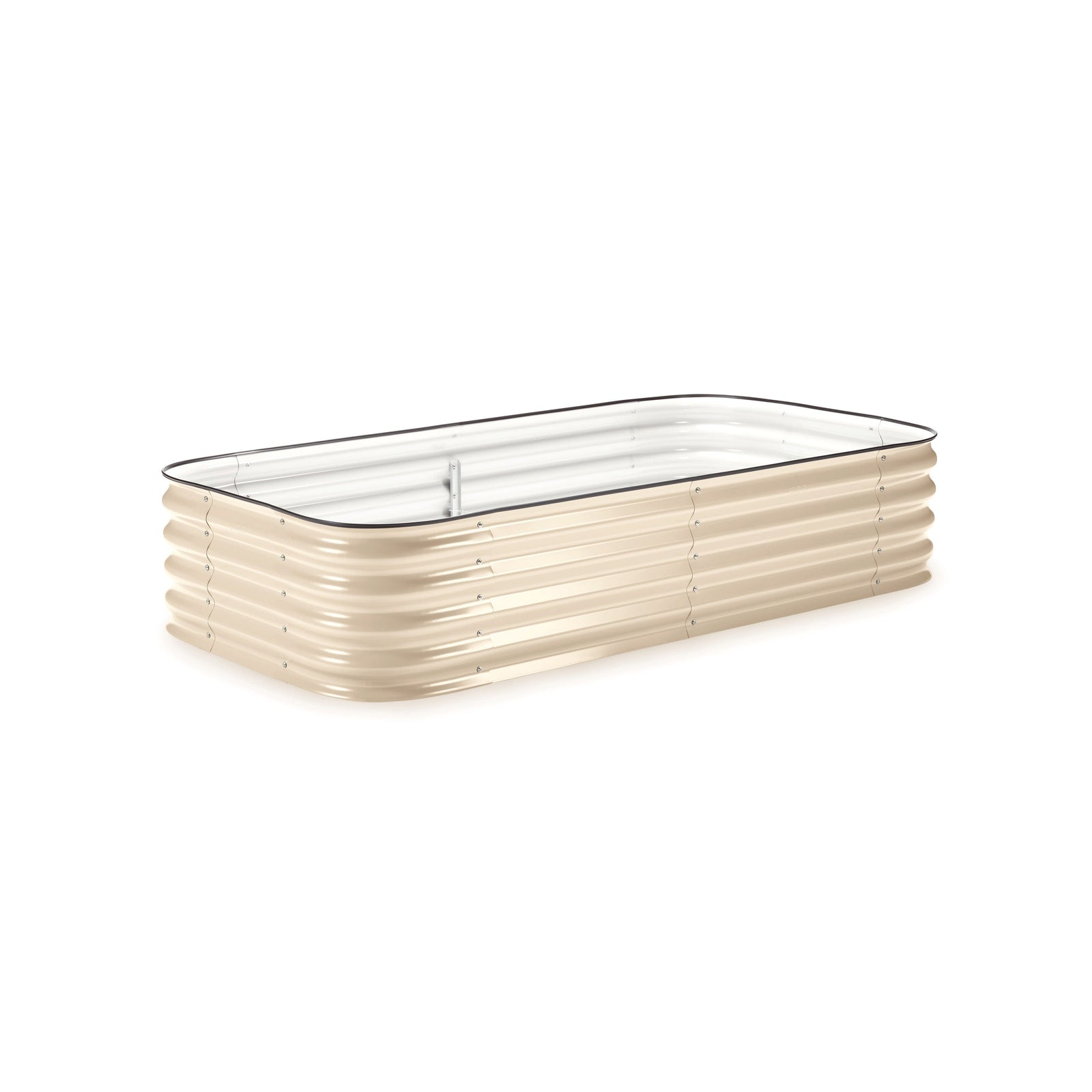 Medium Modular Metal Raised Garden Bed Kit - 15” Tall Raised Garden Beds Epic Gardening Light Clay 