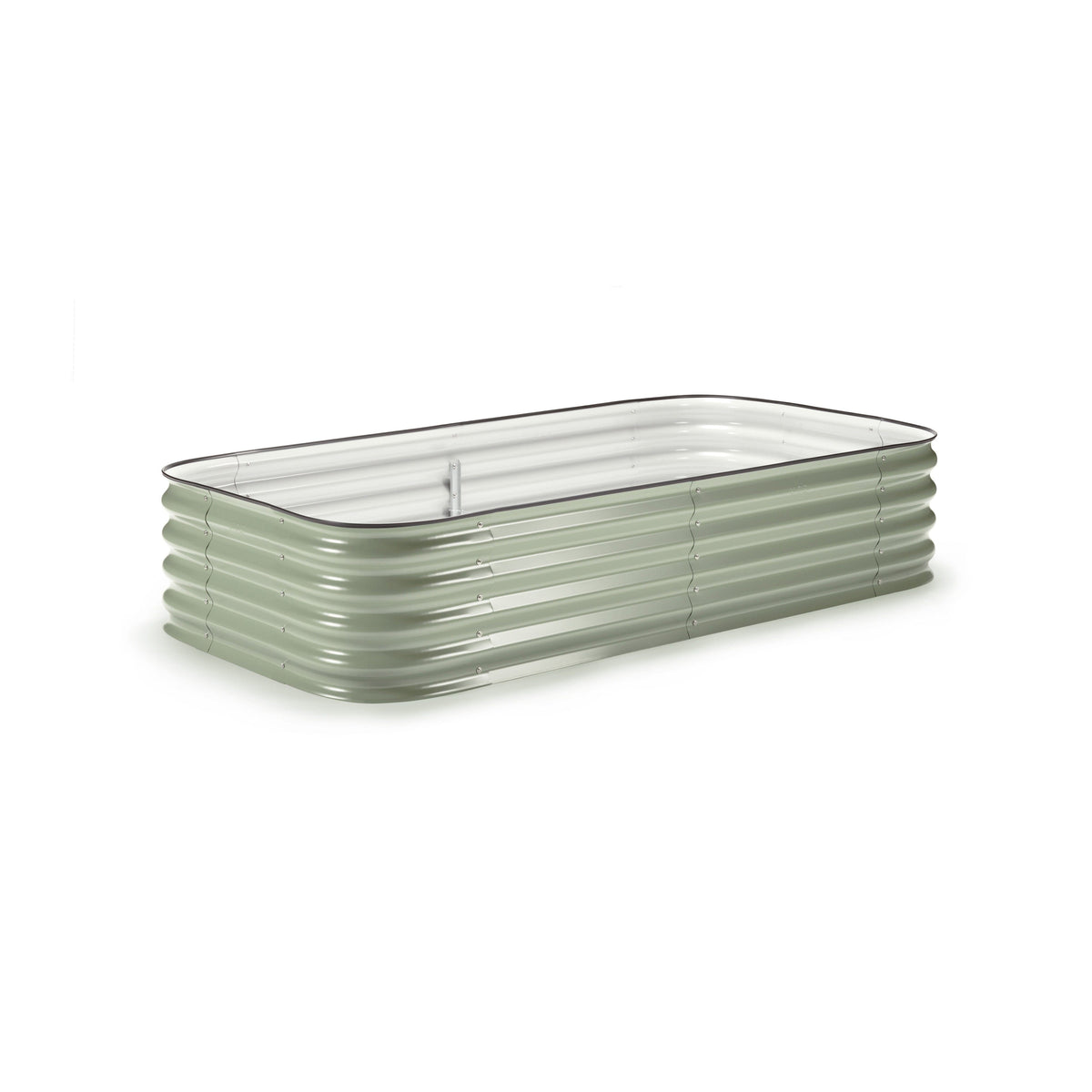 Medium Modular Metal Raised Garden Bed Kit - 15” Tall Raised Garden Beds Epic Gardening Mist Green 