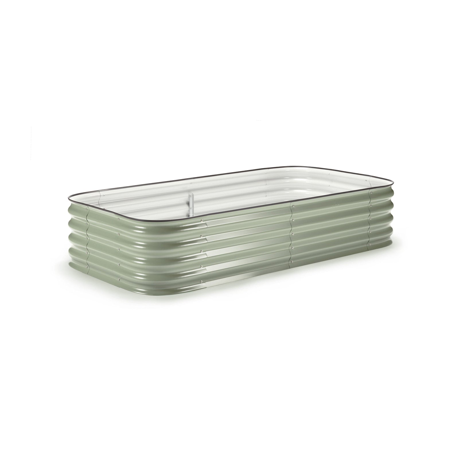 Medium Modular Metal Raised Garden Bed Kit - 15” Tall Raised Garden Beds Epic Gardening Mist Green 