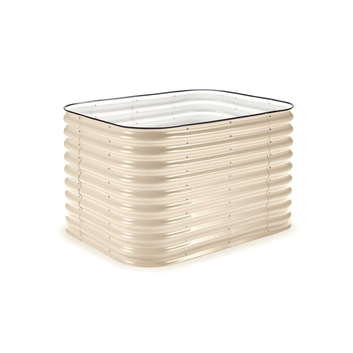 Small Modular Metal Raised Garden Bed Kit - 29” Extra Tall Raised Garden Beds Epic Gardening Light Clay 