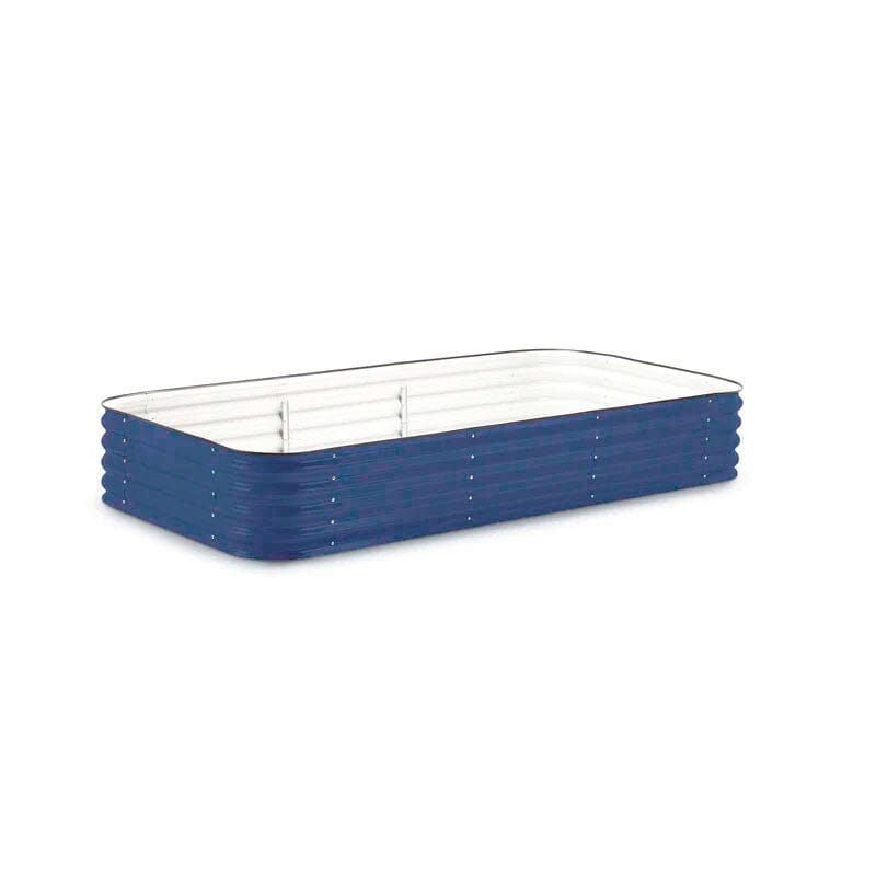Large Modular Metal Raised Garden Bed Kit - 15” Tall Raised Garden Beds Epic Gardening Deep Ocean 