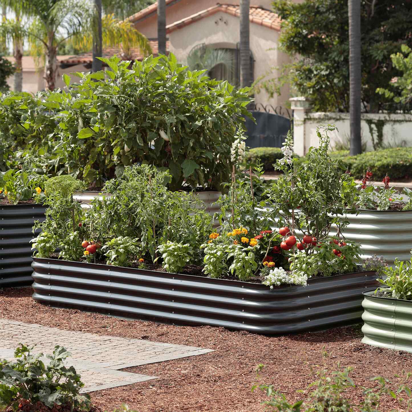 Large Modular Metal Raised Garden Bed Kit - 15” Tall Raised Garden Beds Epic Gardening 
