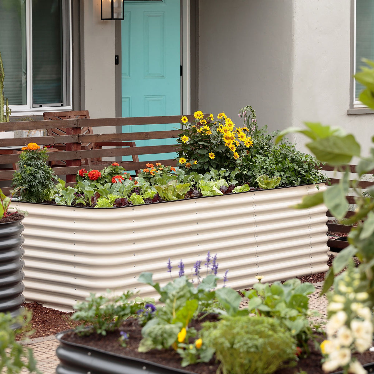 Large Modular Metal Raised Garden Bed Kit - 29” Extra Tall Raised Garden Beds Epic Gardening 