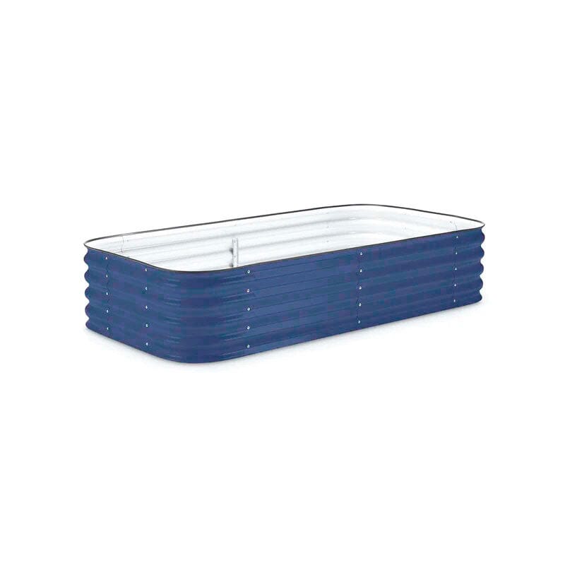 Large Modular Metal Raised Garden Bed Kit - 15” Tall Raised Garden Beds Epic Gardening Deep Ocean 