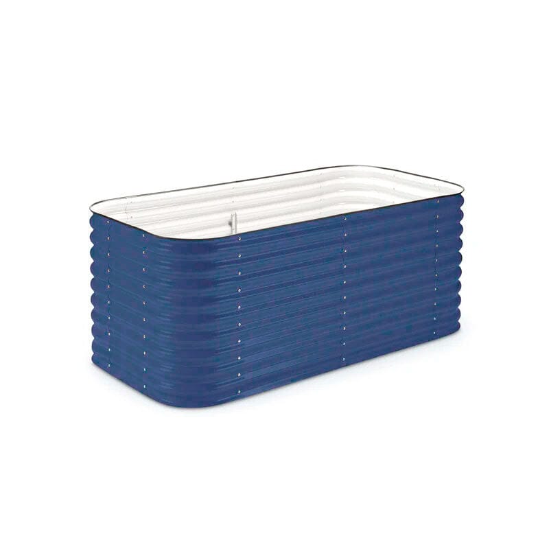 Medium Modular Metal Raised Garden Bed Kit - 29” Extra Tall Raised Garden Beds Epic Gardening Deep Ocean 