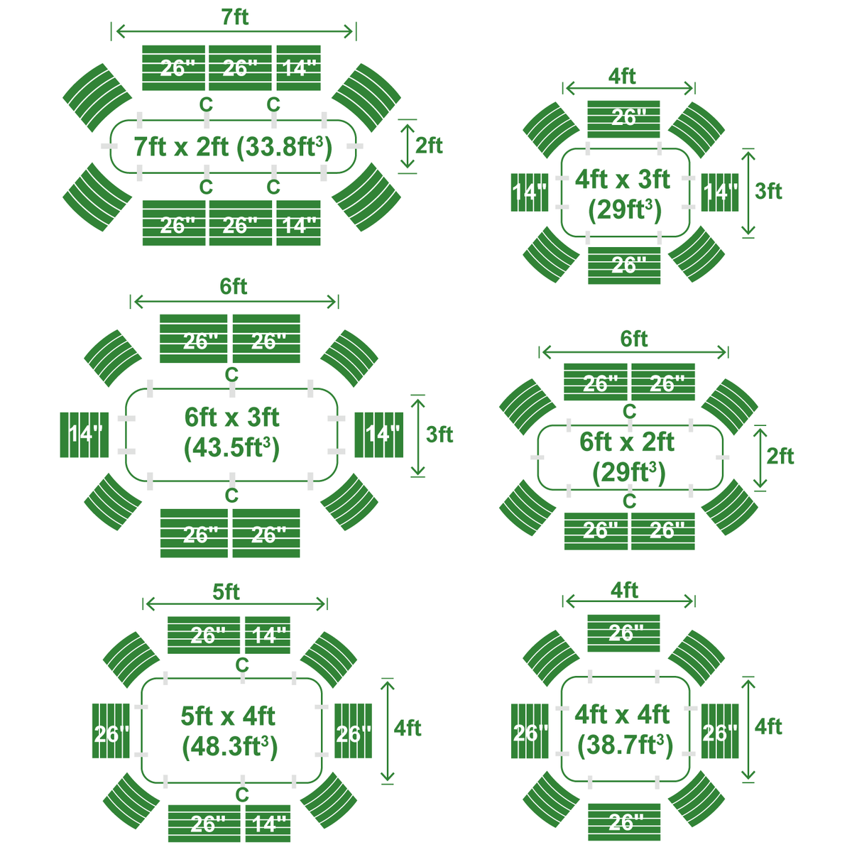 Medium Modular Metal Raised Garden Bed Kit - 29” Extra Tall Raised Garden Beds Epic Gardening 