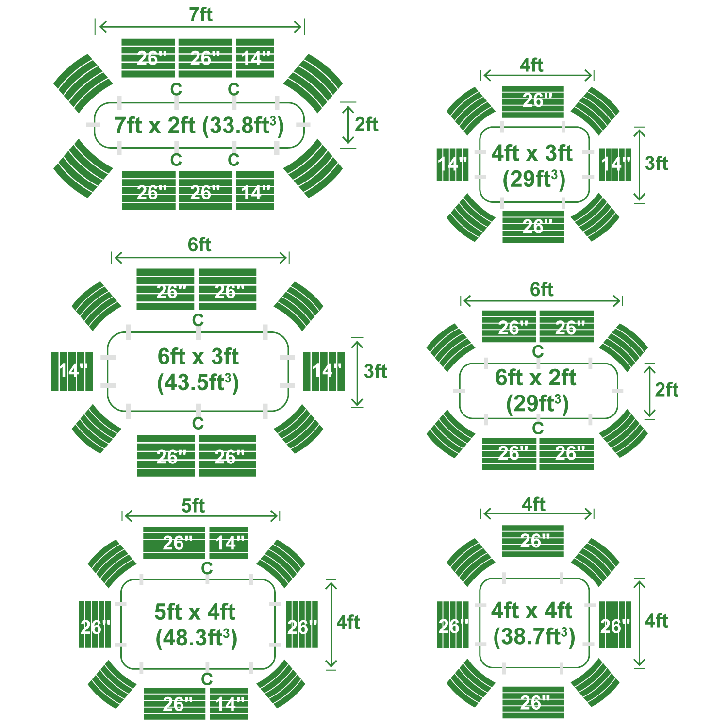 Medium Modular Metal Raised Garden Bed Kit - 29” Extra Tall Raised Garden Beds Epic Gardening 