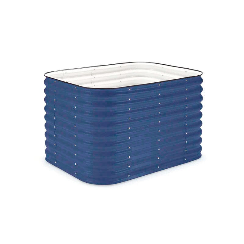 Small Modular Metal Raised Garden Bed Kit - 29” Extra Tall Raised Garden Beds Epic Gardening Deep Ocean 