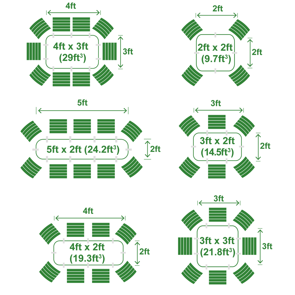 Small Modular Metal Raised Garden Bed Kit - 29” Extra Tall Raised Garden Beds Epic Gardening 