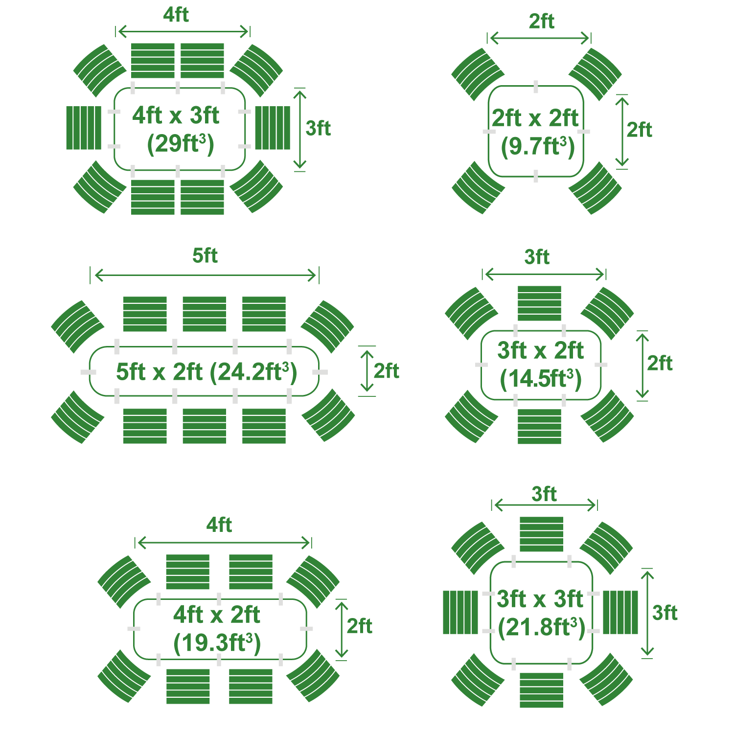 Small Modular Metal Raised Garden Bed Kit - 29” Extra Tall Raised Garden Beds Epic Gardening 