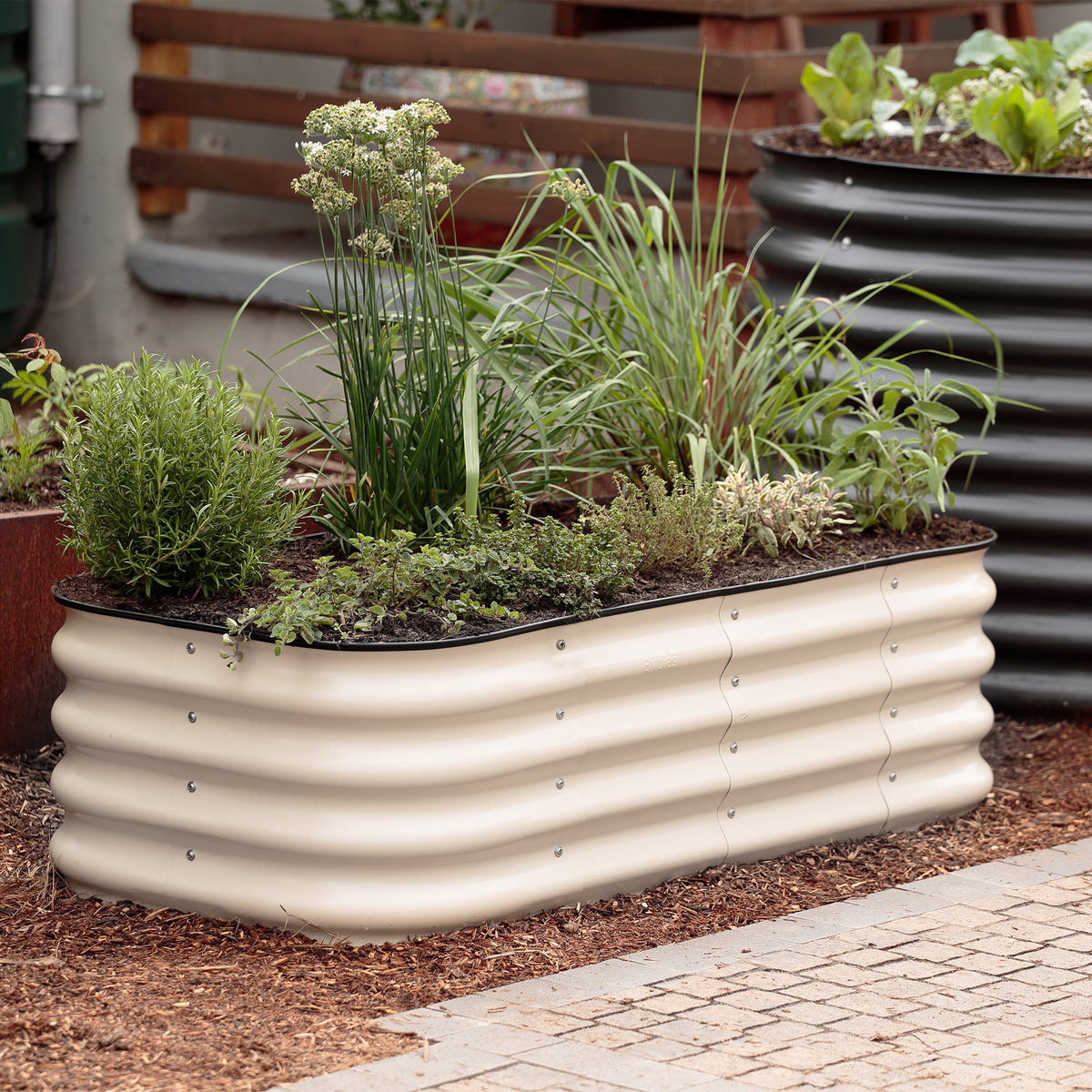 Medium Modular Metal Raised Garden Bed Kit - 15” Tall