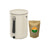 Bokashi Kitchen Compost Bin 2.5 gal. Bokashi Compost Bin Teraganix Wholesale Cream Single Bucket + 1 lb bag of Bokashi 