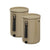 Bokashi Kitchen Compost Bin 2.5 gal. Bokashi Compost Bin Teraganix Wholesale Capuccino Set of Two Buckets + 2 lb bag of Bokashi 