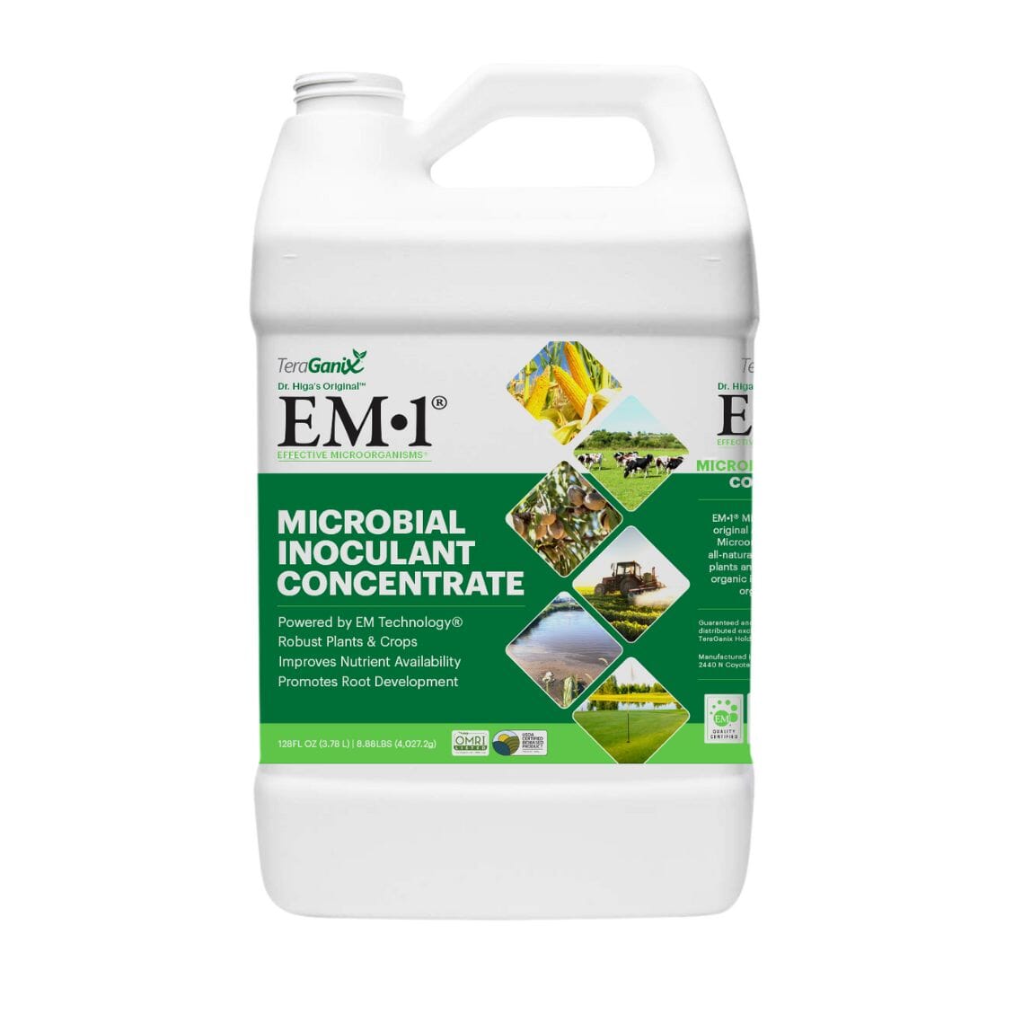 EM-1 Microbial Inoculant Soil Amendment Soil Amendment Teraganix Wholesale 1 Gallon Bottle 