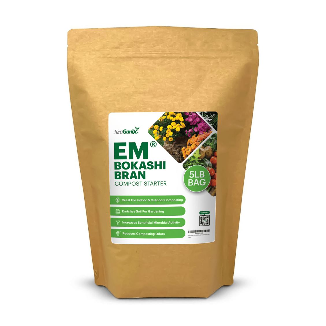 EM Premium Bokashi Compost Starter Bokashi TeraGanix 5 lb 