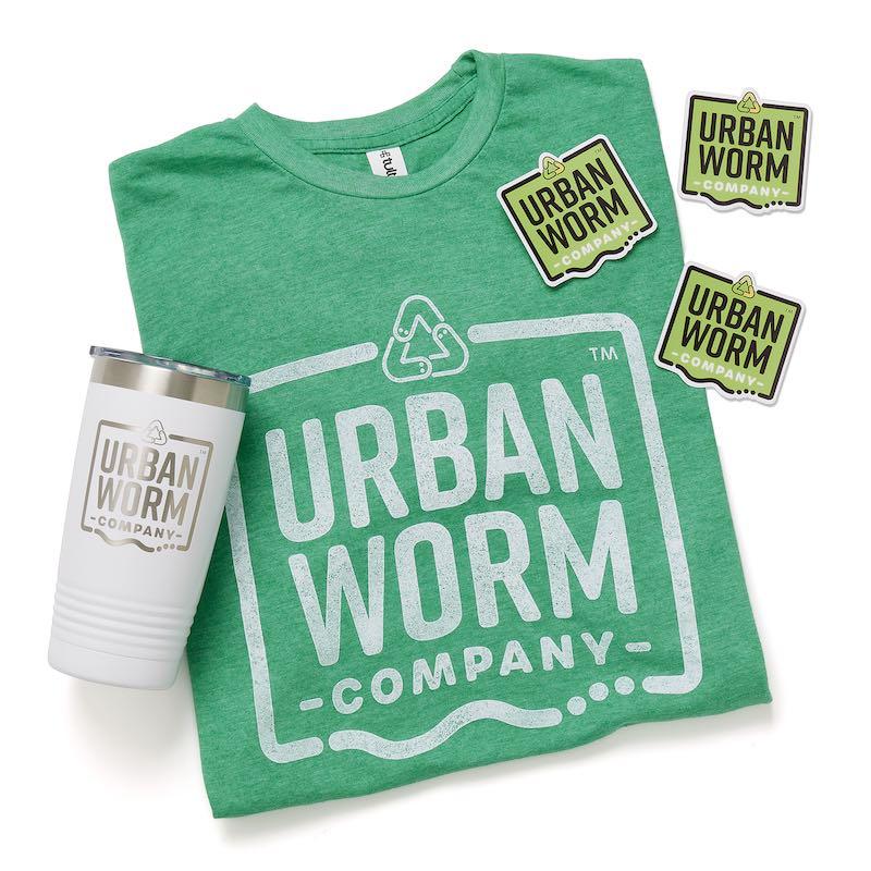 Urban Worm Brand Kit - Tumbler, Tee & Stickers Urban Worm Company 