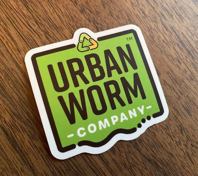 Urban Worm Logo Sticker Urban Worm Company