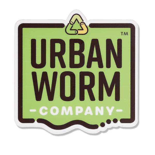 Urban Worm Logo Sticker Urban Worm Company 