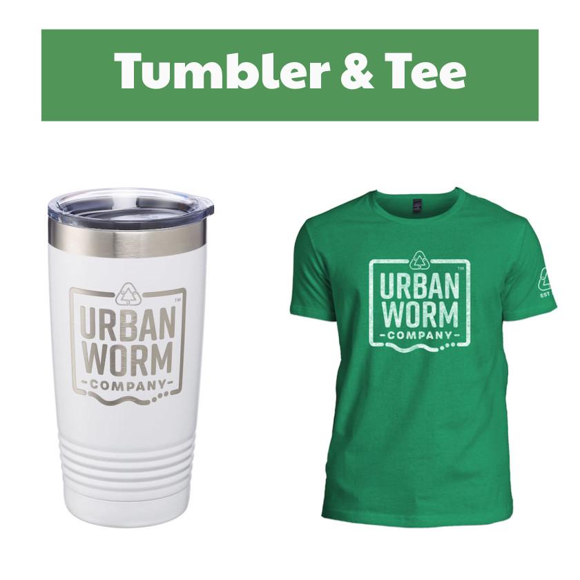 Tumbler & Tee Bundle Urban Worm Company 